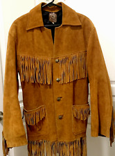 Suede Leather Coat Size 42 Vintage 1970's J.E.C. Sillones Guadalajara Handmade picture