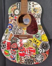 Seagull S6 Original  Acoustic Guitar - Sounds Great - Covered in Music Stickers  picture