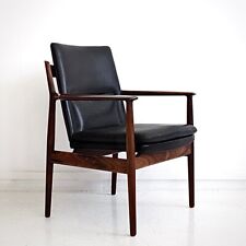 1960s Danish Rosewood Leather Arne Vodder Arm Chair Mid Century  picture