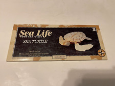 sea life wood craft kit-sea turtle-walmer enterprises-alexandria virginia unused picture