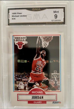 Michael Jordan Rare Iconic Dunk GMA 9 MINT 1990 Bulls Fleer Basketball Card #26 picture