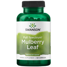 Swanson Mulberry Leaf Capsules,  500 mg, 120 Count picture