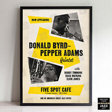 Donald Byrd - Pepper Adams jazz poster - Five Spot Cafe - NYC - 1958 picture