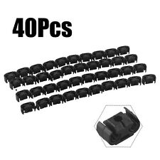 40x Double Brake Line Clips Brake Line Holder 4.75mm Black FOR SKODA A4/S4/A6/S6 picture