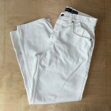 Vintage Anchor Blue Baggy Denim White Jeans 90s Men’s 34X31 picture