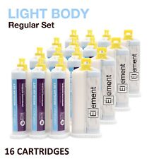 Element LIGHT BODY VPS PVS Impression Material REGULAR Set 16 X 50ML Dental picture