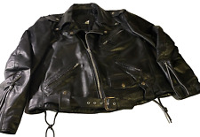 Vintage Harley Davidson Leather Motorcycle Jacket ~Men’s Size 46~Made In USA ~I3 picture