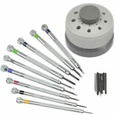 Precision Screwdriver 9pc Set Watch Jewelry Slotted Flat Blade Watchmakers Tools picture