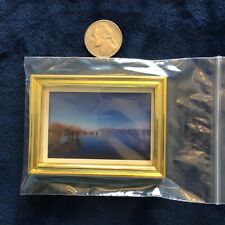 AirAds dollhouse 1:12 miniature wall decor framed world painting replica picture