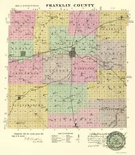 Franklin County Kansas - Everts 1887 - 23.00 x 26.46 picture