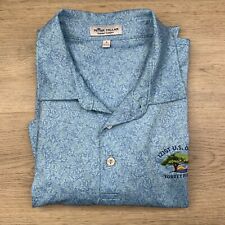 Peter Millar Summer Comfort Performance Polo Mens Large US Open Torrey Pines picture