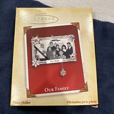 NEW IN BOX  2005 Hallmark Keepsake Ornament “Our Family”  Photo Holder picture