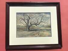 1897 Watercolor  Oak Tree Cemetery St. Providence R.I.  picture