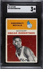 1961 Fleer Basketball #36 Oscar Robertson RC Rookie HOF SGC 3 Perfect Centering picture