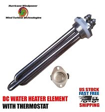 DC Water Heater Element 12 Volt 300 Watt with Thermostat 140 Degrees F picture
