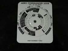 Aero Commander 500B Flight Computer and V-Speeds T-1003 picture