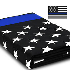 Anley Everstrong 3'x5' Thin Blue Line American Flags Police Lives Matter Law USA picture