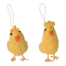 Felt Hanging Yellow Chick Needle Felted Stuffed Easter Ornament picture