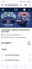luke combs tickets picture