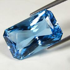 41.35Cts Natural Brazilian Baby Swiss Topaz Radiant Cut Loose Gemstone REF VIDEO picture
