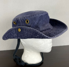 Vintage The Tilley Hat Endurables Cotton Brimmed Sun Duck Hat Size 7-3/8 Navy picture