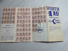 Vintage Kerr McGee Gas Station Bonus Stamps Foldout Booklet Full of Stamps  picture