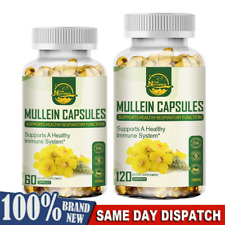 1500mg Mullein Leaf Capsule Support Lung Cleanse Herbal Dietary Supplement picture