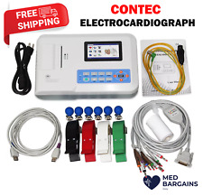 CONTEC ECG300G Electrocardiograph,Digital 3 Channel 12 lead EKG+Printer picture
