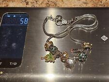 Nice Silver Tone SS Necklace With Charms Unkown Maker  Unknown Material No Mark picture