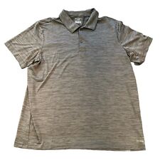 Tek Gear Dry Tek Men's Size XL Gray Short Sleeve Athletic Wicking Golf Shirt picture