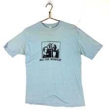 Vintage American Gothic T-Shirt Large Blue Single Stitch Ski Midwest 70s 80s picture