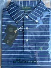 2024 Masters 1934 Polo Mens Medium M Blue And Green Striped Berckmans Place ANGC picture