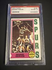 1974-75 Topps Basketball San Antonio Spurs George Gervin #196 PSA 6 EX-MT picture