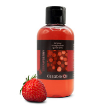 Strawberry Edible Body Oil - LOVE PLAY Nights Vegan Kissable Oils picture