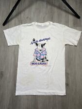 Vintage 80s Spuds MacKenzie Bud Light Dog Beer Promo Party Animal T Shirt Thin picture