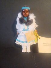 Vintage Carlson Dolls MINNEHAHA Signed Tag 8-206 Native American Doll 7.25