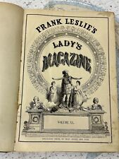 ✨Antique 1877 Frank Leslie’s Lady’s Magazine Bound Book Vol XL Illus. 147 Years✨ picture