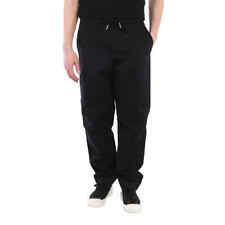 Burberry Men's Linen-cotton Track Pants in Black picture