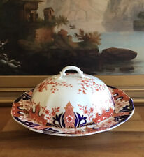 SALE Antique ROYAL CROWN DERBY Imari Domed Covered MUFFIN DISH & LID ca. 1898 picture