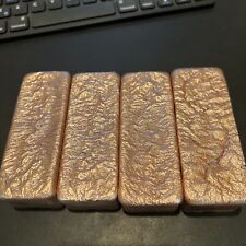 8+ Pounds .999 Copper 4 Thick Bullion Bars Hand Poured 💰💰 Fast Shipping📈📈 picture