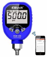 Elitech PGW-500 Wireless Digital Pressure Manifold Gauge -14.5~500 PSI 1/8'' NPT picture
