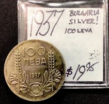 1937 Bulgaria Silver 100 Leva. ENN Coins picture