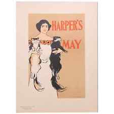 1897 Edward Penfield Original Harper's May Les Maitres de L'Affiche Plate PL 115 picture