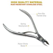PROFESSIONAL HIGH QUALITY STAINLESS STEEL CUTICLE NAIL NIPPER CUTTER TRIMMER USA picture