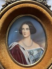 Vintage Miniature Portrait Painting of Marie of Prussia picture