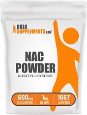 BulkSupplements N-Acetyl L-Cysteine (NAC) Powder 1kg - 600mg Per Serving picture
