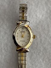 SARAH COVENTRY WATCH GOLD & SILVER TONE VINTAGE NEW BATTERY picture