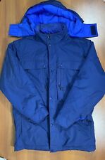 Vintage LL Bean Hooded Parka Jacket Men’s Large Tall Lined And Insulated Blue picture
