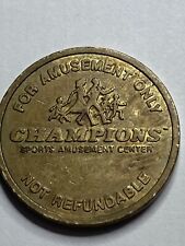 vintage CHAMPIONS  early ARCADE TOKEN (#b01) - VISIT MY STORE FOR MORE DEALS ab1 picture