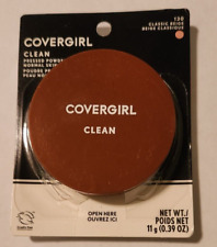 2 x Covergirl Clean Pressed Powder - #130 Classic Beige.  Carded. picture
